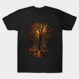 Autumn Forest Deer - Hiking Adventure T-Shirt